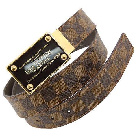 brown damier louis vuitton belt|louis vuitton reversible belt price.